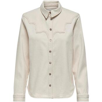 textil Mujer Tops y Camisetas Only ONLABBY L/S WESTERN DNM SHIRT Beige