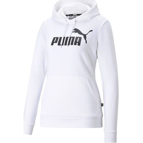 textil Mujer Sudaderas Puma ESS Logo Hoodie TR Blanco