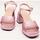 Zapatos Mujer Sandalias Wonders G-6801 Rosa