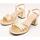 Zapatos Mujer Sandalias Wonders G-6801 Oro
