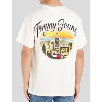 Tommy Jeans CAMISETA  VINTAGE CITY TEE YBH WHITE Blanco