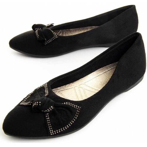 Zapatos Mujer Bailarinas-manoletinas Leindia 88185 Negro
