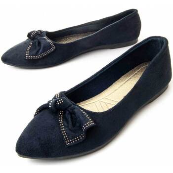 Zapatos Mujer Bailarinas-manoletinas Leindia 88186 Azul