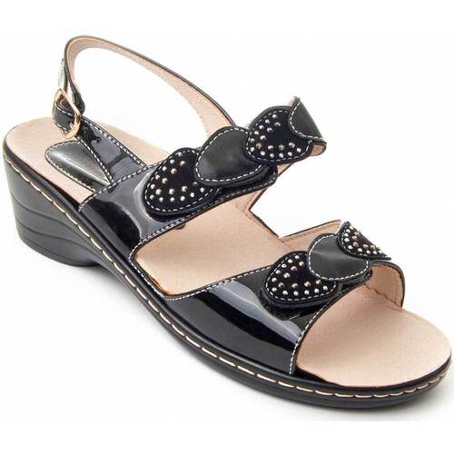 Zapatos Mujer Sandalias Leindia 89043 Negro