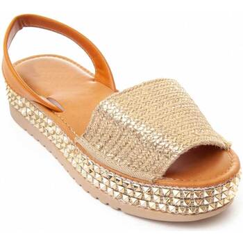 Zapatos Mujer Sandalias Leindia 89047 Oro