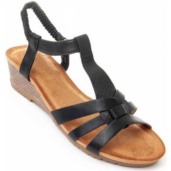 Zapatos Mujer Sandalias Leindia 89071 Negro