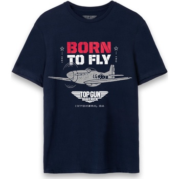 textil Hombre Camisetas manga larga Top Gun: Maverick Born To Fly Azul