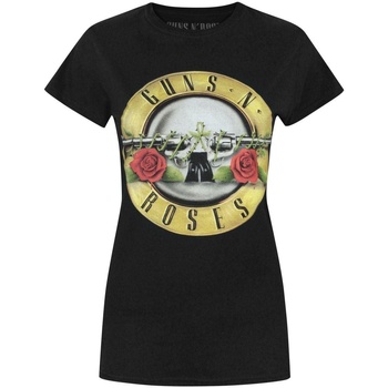 textil Mujer Camisetas manga larga Guns N Roses NS7715 Negro
