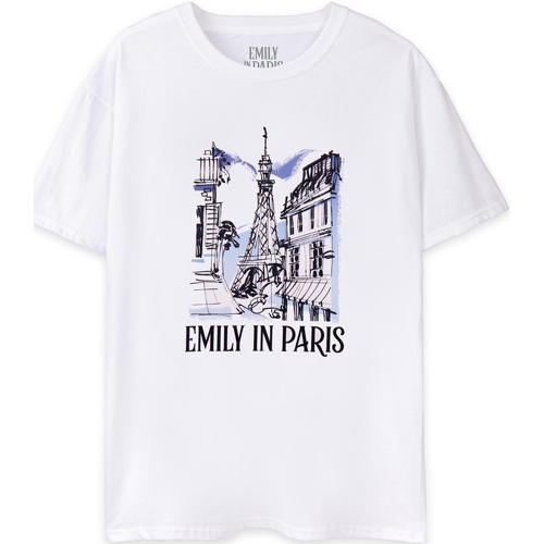 textil Mujer Camisetas manga corta Emily In Paris NS7724 Blanco