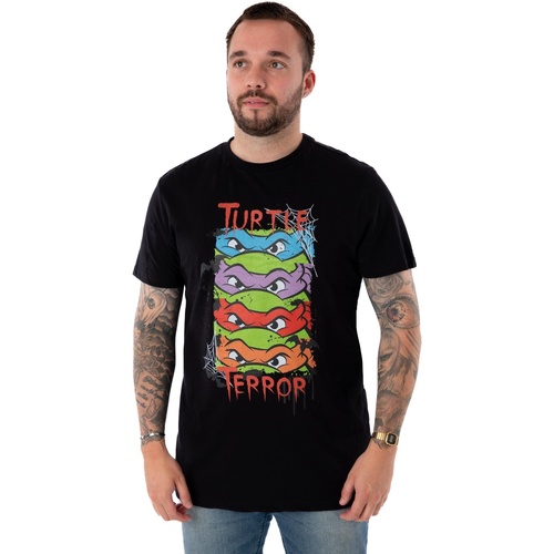 textil Hombre Camisetas manga larga Teenage Mutant Ninja Turtles Terror Negro