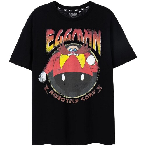 textil Hombre Camisetas manga corta Sonic The Hedgehog NS7852 Negro