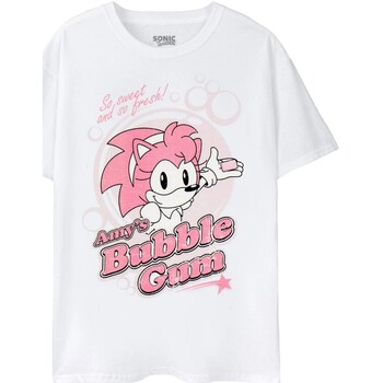 textil Mujer Camisetas manga corta Sonic The Hedgehog Amy's Bubblegum Blanco