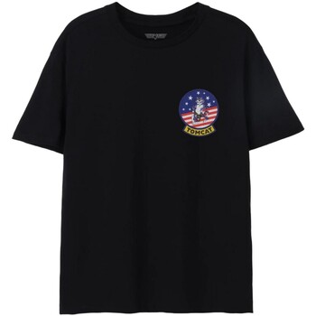 textil Hombre Camisetas manga larga Top Gun Tomcat Negro