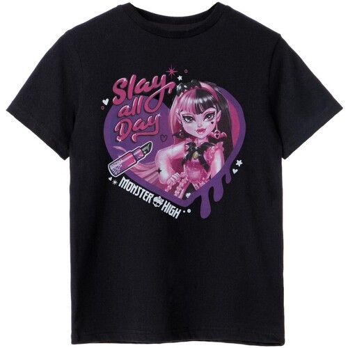 textil Niña Camisetas manga larga Monster High Slay All Day Negro