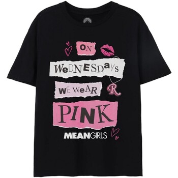 textil Mujer Camisetas manga larga Mean Girls Pink Wednesdays Negro