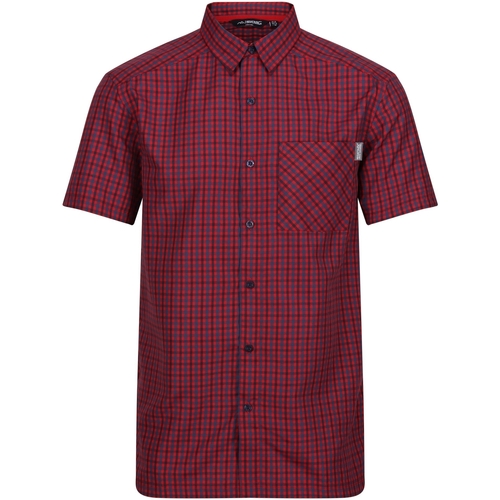 textil Hombre Camisas manga larga Regatta Kalambo VIII Rojo
