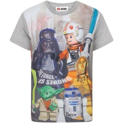 textil Niños Camisetas manga corta Lego Star Wars The Force Is Strong Gris