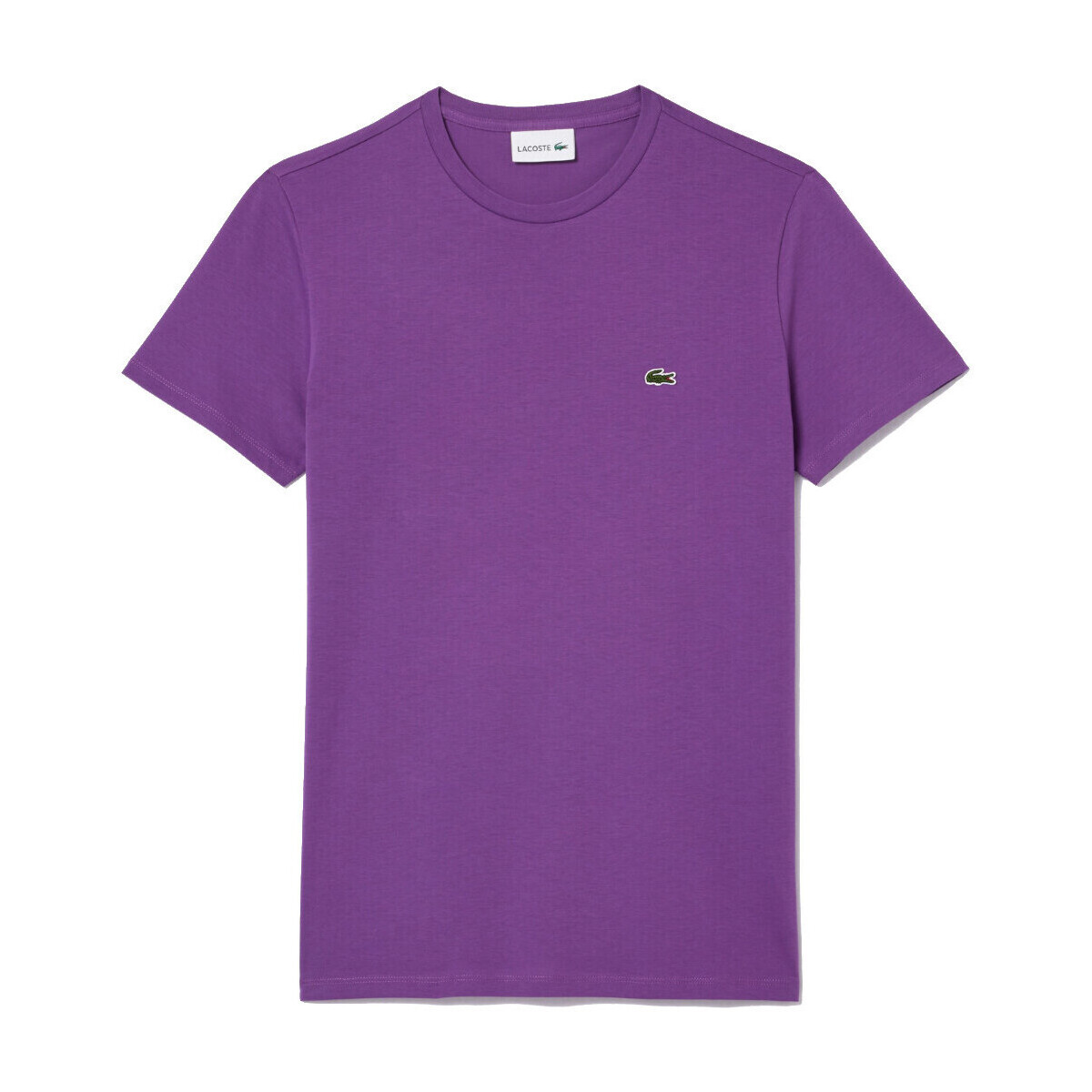textil Hombre Camisetas manga corta Lacoste TH6709 Violeta