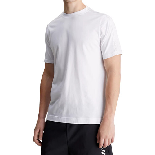 textil Hombre Camisetas manga corta Calvin Klein Jeans 00GMS4K187 Blanco