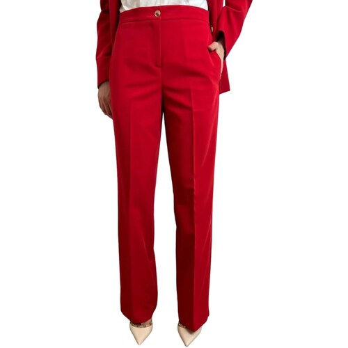 textil Mujer Pantalones con 5 bolsillos Vicolo TB0236 Rojo
