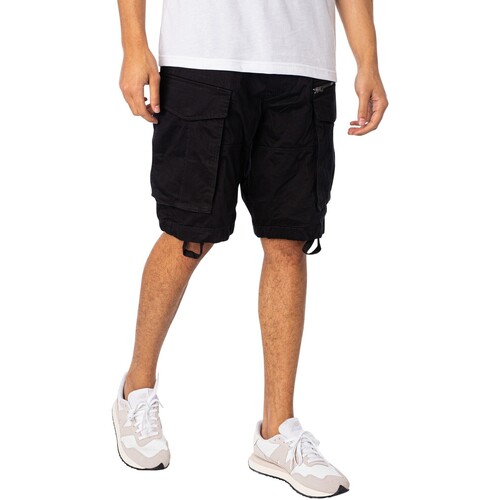 textil Hombre Shorts / Bermudas G-Star Raw Shorts De Carga Relajados Rovic Zip Negro