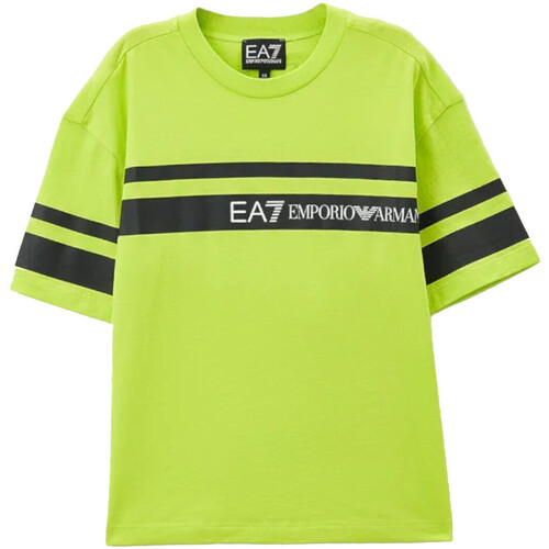 textil Niño Camisetas manga corta Emporio Armani EA7 3DBT58-BJ02Z Verde