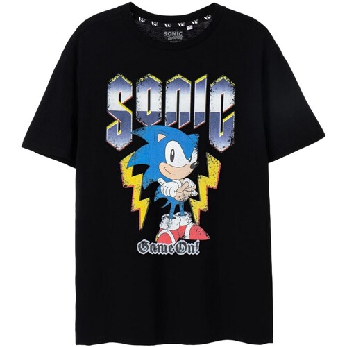 textil Hombre Camisetas manga corta Sonic The Hedgehog Game On! Negro