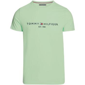 textil Hombre Camisetas manga corta Tommy Hilfiger TOMMY LOGO TEE Verde