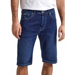 textil Hombre Shorts / Bermudas Pepe jeans SLIM GYMDIGO SHORT DP4 Azul