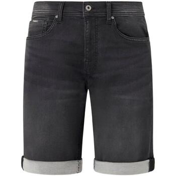 textil Hombre Shorts / Bermudas Pepe jeans SLIM GYMDIGO SHORT XG7 Negro