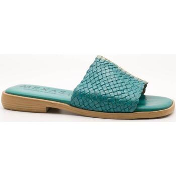 Zapatos Mujer Sandalias Mexas Chapala Menta Jade Azul