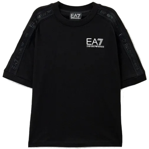 textil Niño Camisetas manga corta Emporio Armani EA7 3DBT56-BJ02Z Negro