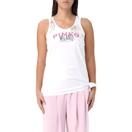 textil Mujer Camisetas sin mangas Pinko 103131A1LV Blanco
