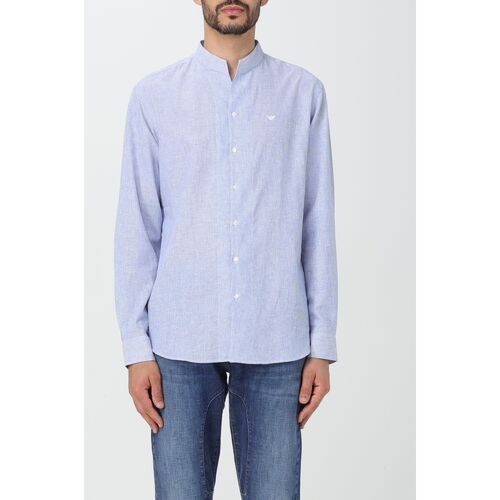 textil Hombre Camisas manga larga Emporio Armani E31CM3F1312 726 Azul