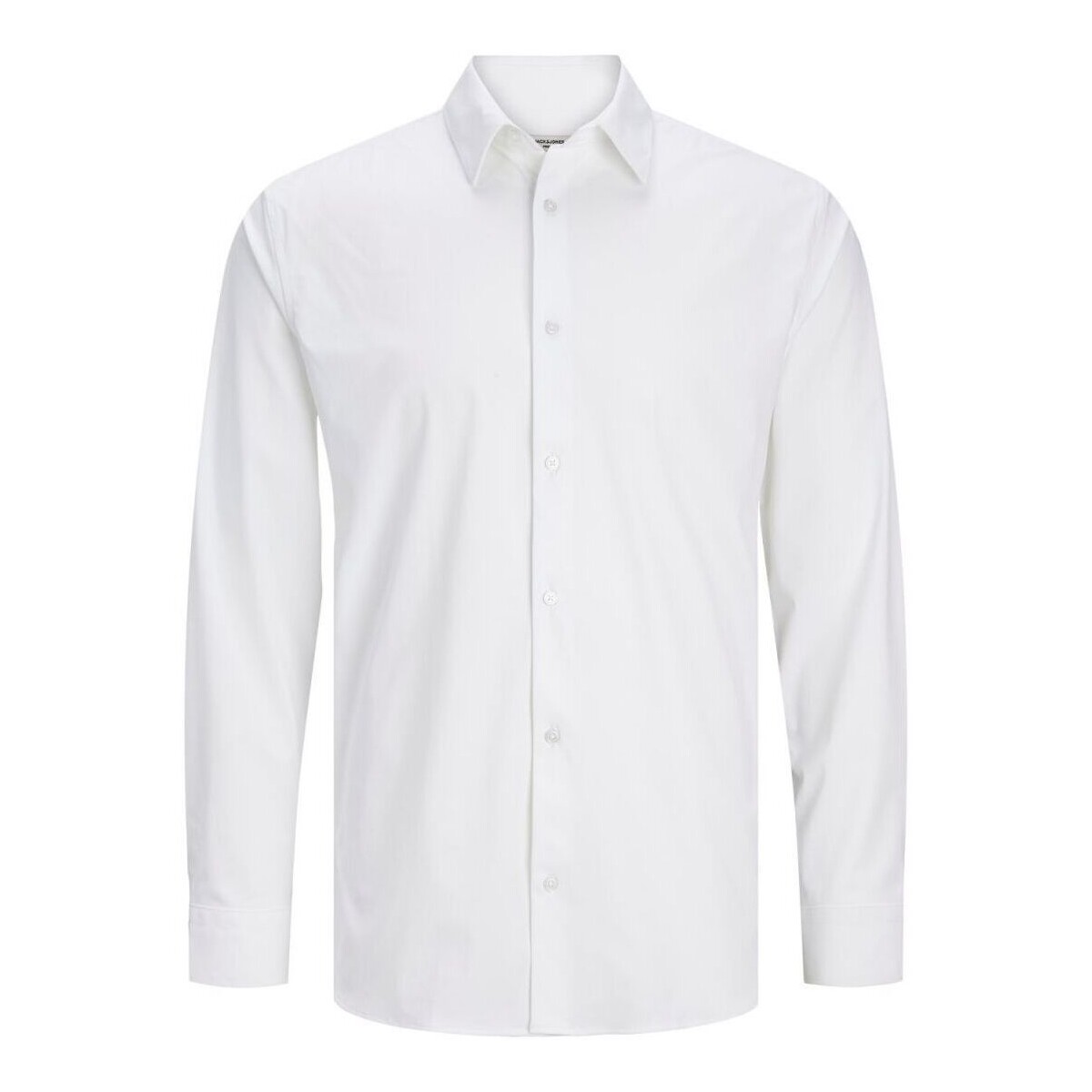 textil Hombre Camisas manga larga Jack & Jones 12241530 BLAACTIVE-WHITE Blanco