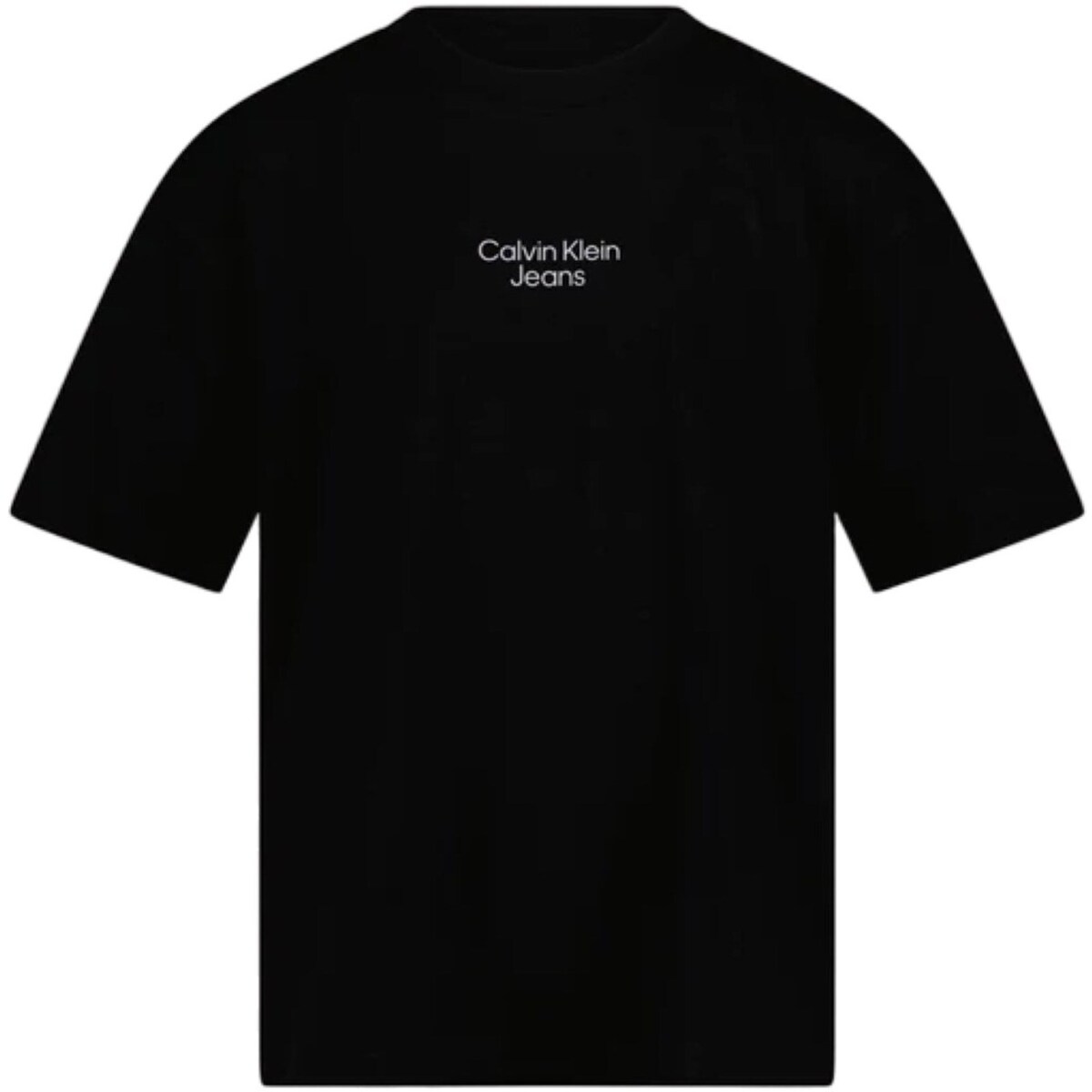 textil Niño Camisetas manga larga Calvin Klein Jeans IB0IB02034 Negro