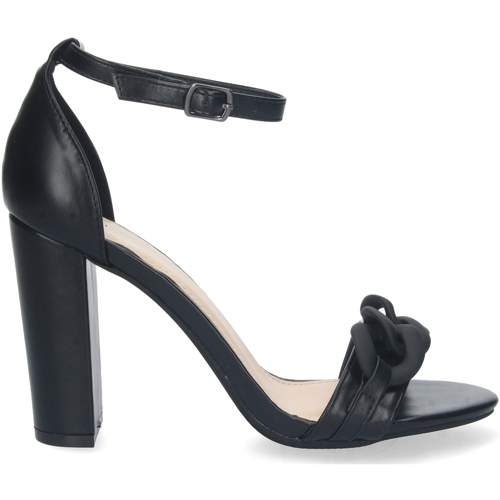 Zapatos Mujer Sandalias Nobrand Sandalia de Tacón con Hebilla Negro