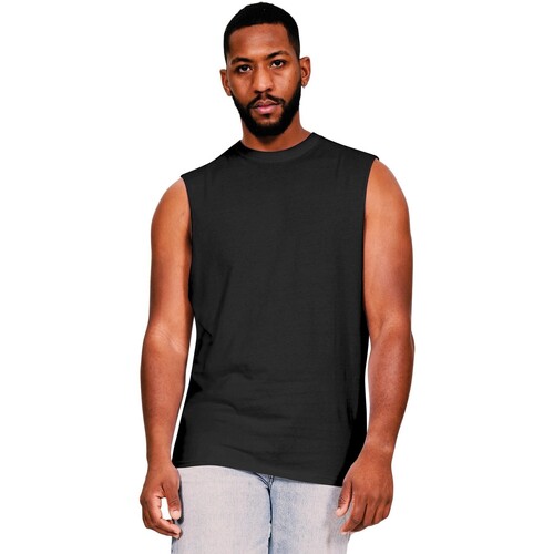 textil Hombre Camisetas sin mangas Casual Classics AB589 Negro