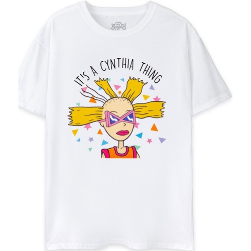 textil Mujer Camisetas manga larga Rugrats It's A Cynthia Thing Blanco