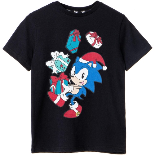 textil Niño Camisetas manga corta Sonic The Hedgehog NS7977 Negro