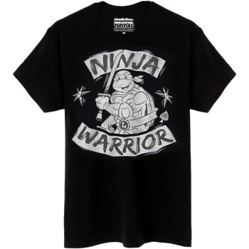 textil Hombre Camisetas manga larga Tmnt Ninja Warrior Negro