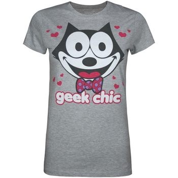 textil Mujer Camisetas manga larga Goodie Two Sleeves Geek Chic Gris
