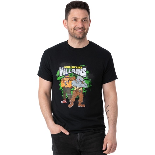 textil Hombre Camisetas manga larga Teenage Mutant Ninja Turtles Villains Negro