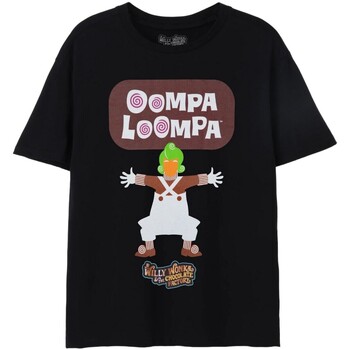 textil Hombre Camisetas manga larga Willy Wonka & The Chocolate Fact NS7937 Negro