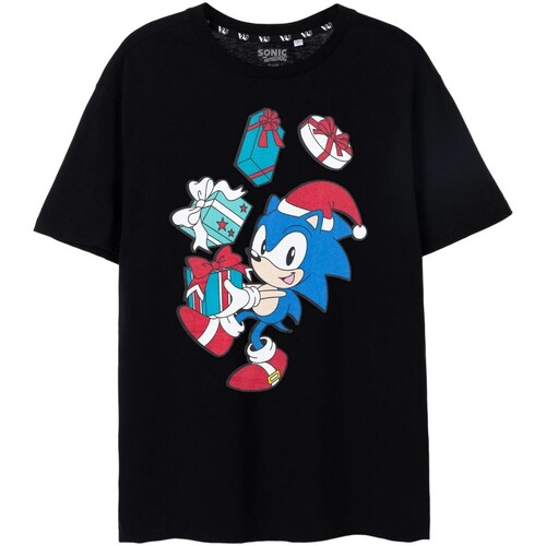 textil Hombre Camisetas manga larga Sonic The Hedgehog NS7940 Negro