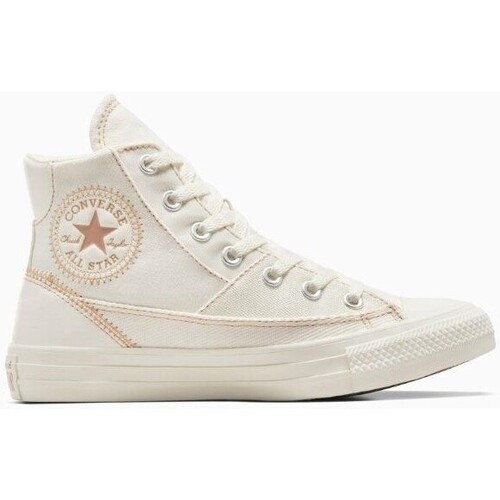 Zapatos Mujer Deportivas Moda Converse A04675C CHUCK TAYLOR ALL STAR PATCHWORK Blanco