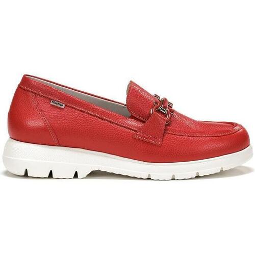 Zapatos Mujer Mocasín Fluchos F1936 Rojo