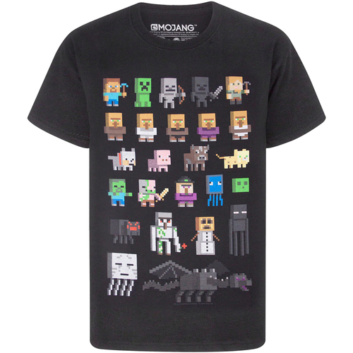 textil Niños Camisetas manga corta Minecraft NS7651 Negro