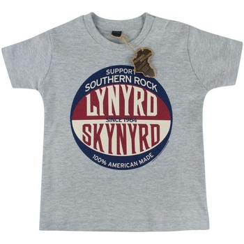 textil Niños Camisetas manga corta Lynyrd Skynyrd NS7966 Gris
