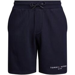 textil Hombre Shorts / Bermudas Tommy Hilfiger SMALL TOMMY LOGO SWEATSHORTS Azul
